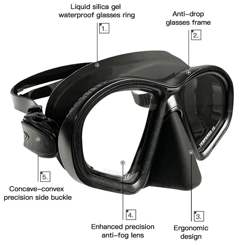 프리다이빙 마스크 세트 강화유리 HD 렌즈 방수 김서림 - Freediving Mask Set 리뷰 및 가격