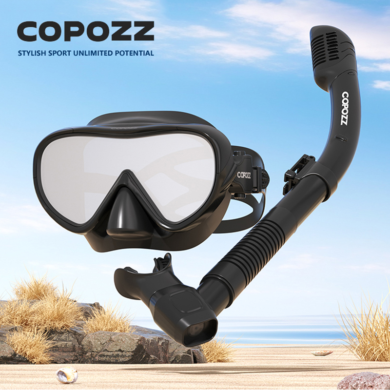 COPOZZ 새로운 다이빙 마스크 풀 비전 마스크 수중 - Freediving Mask Set 리뷰 및 가격