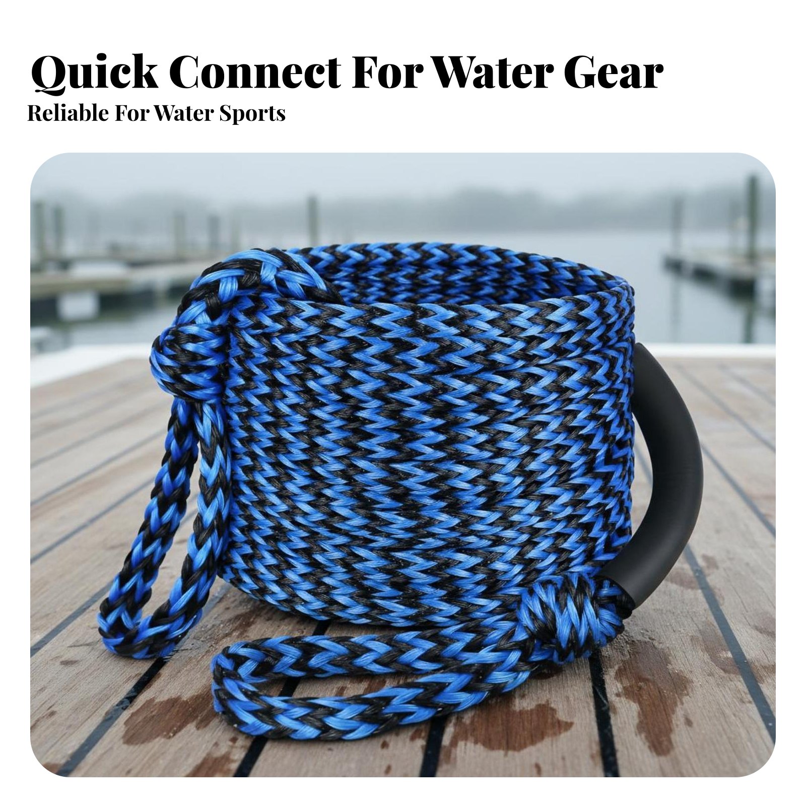 수상 활동용 견인 로프, 견고한 풀튜브 로프, 보트 견 - Aquatic Sports Activities 리뷰 및 가격